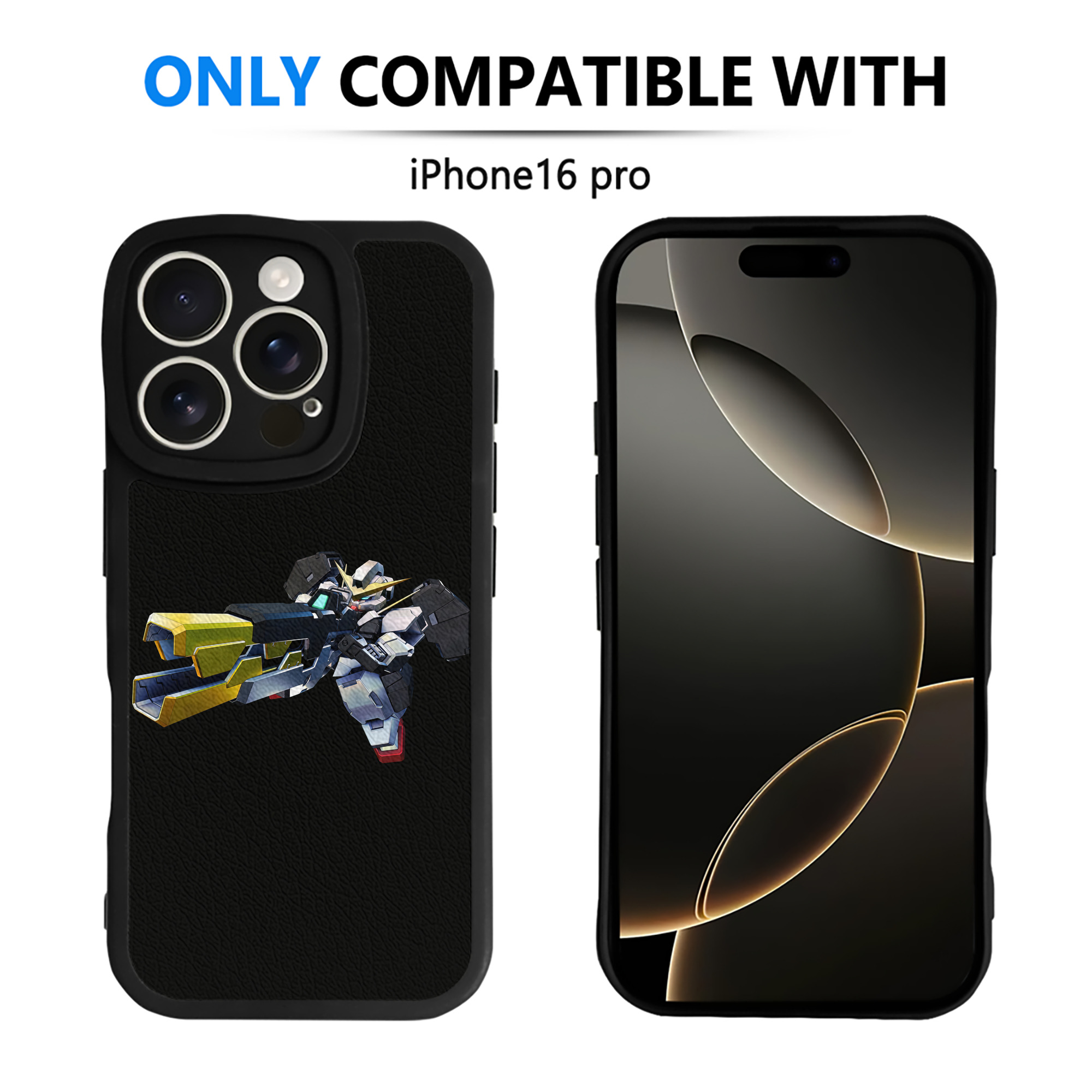 （画像用） 機動戦士ガンダム Mobile Suit Gundam 【iPhone 16シリーズ対応】シリコンスマホケース（レザー調） 材質：シリコン